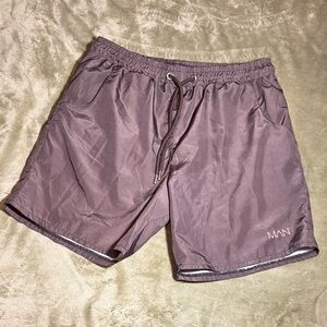 Men's boo-hoo man Brown swim trunks